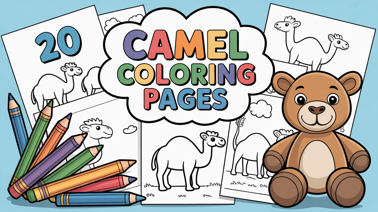 camel coloring pages