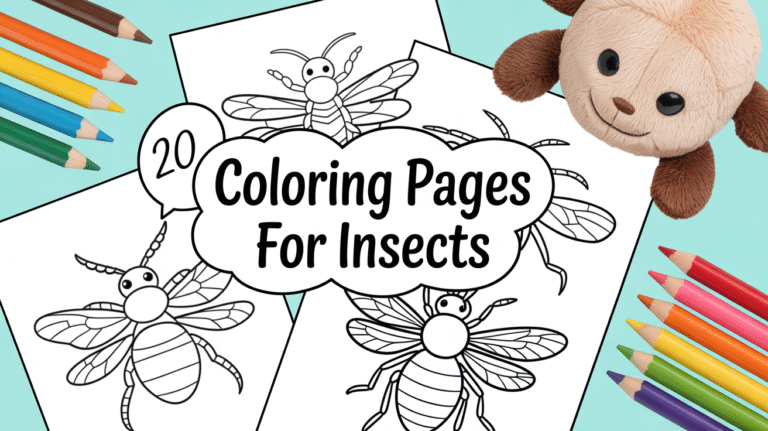 coloring pages for insects
