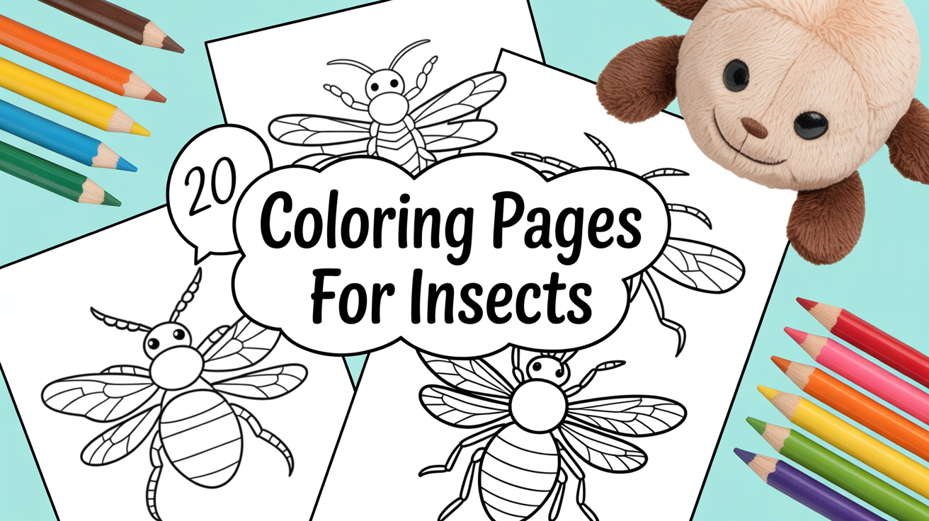 coloring pages for insects
