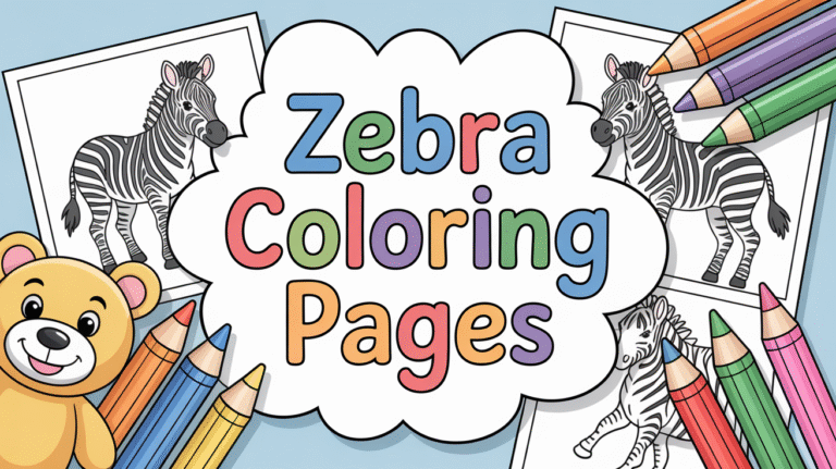 zebra coloring pages