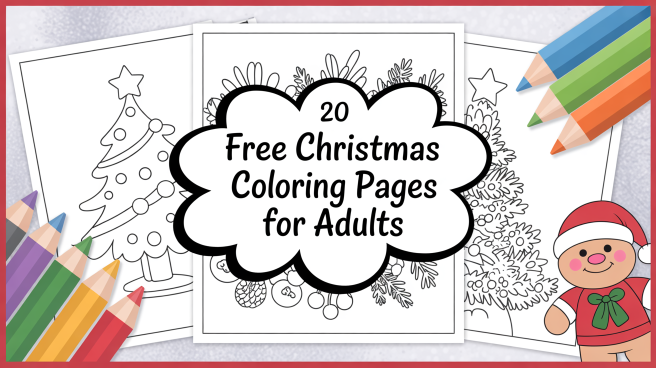 free christmas coloring pages for adults
