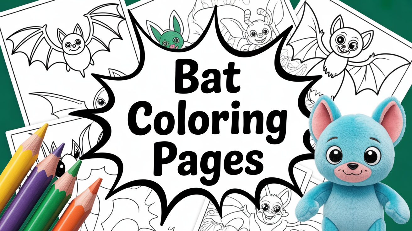 Bat coloring pages