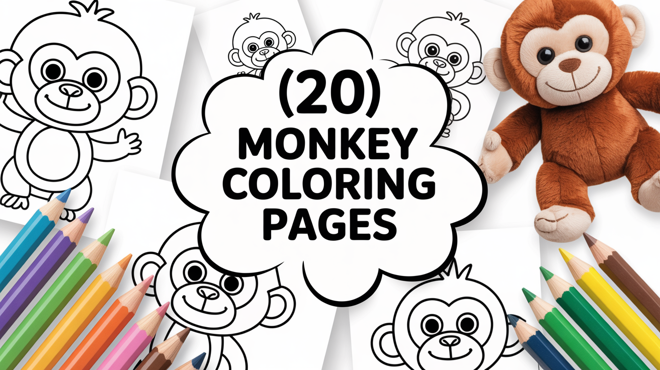 monkey coloring pages