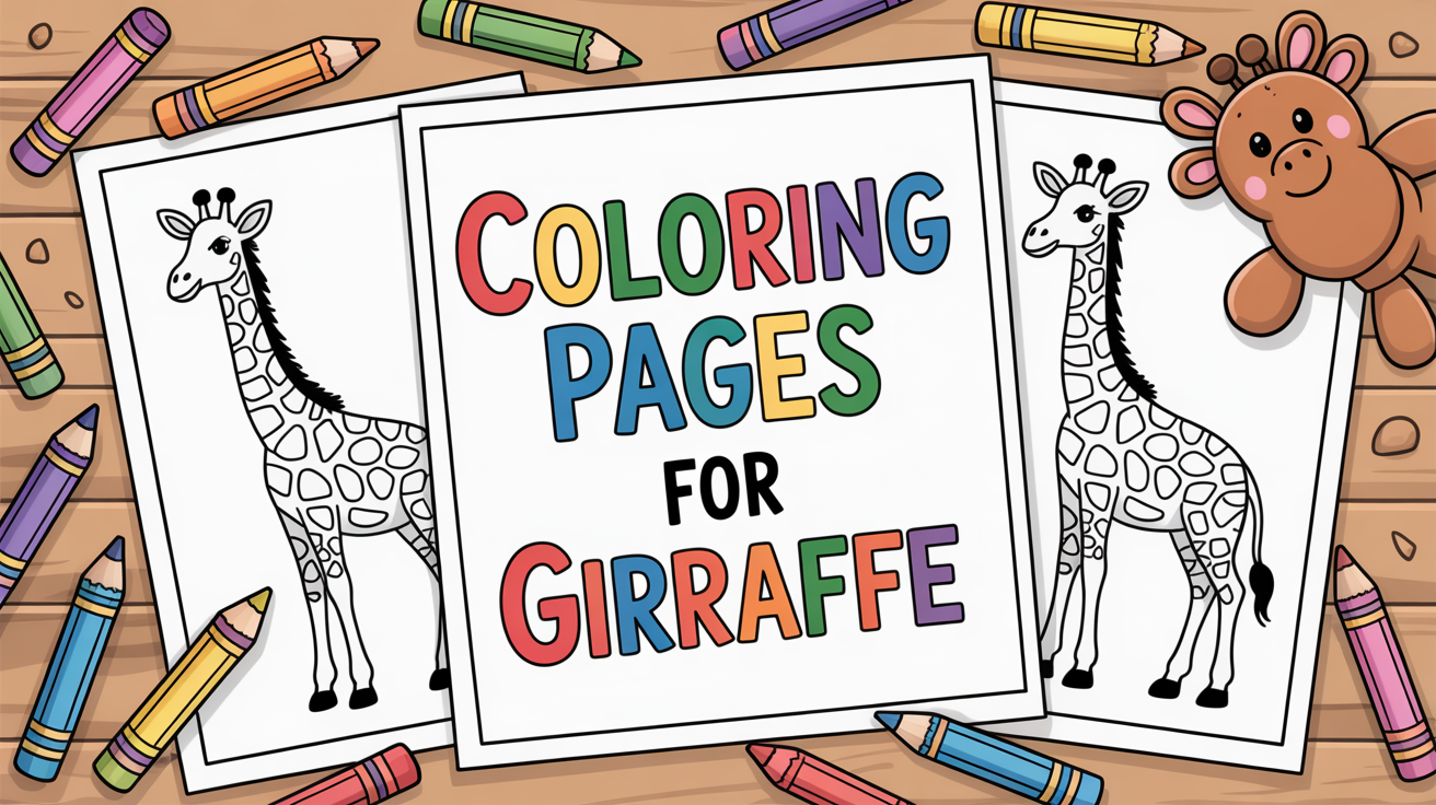 coloring pages for girrafe