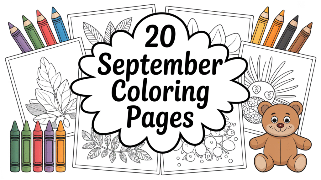 September Coling 20 September coloring pages - Love For Coloring