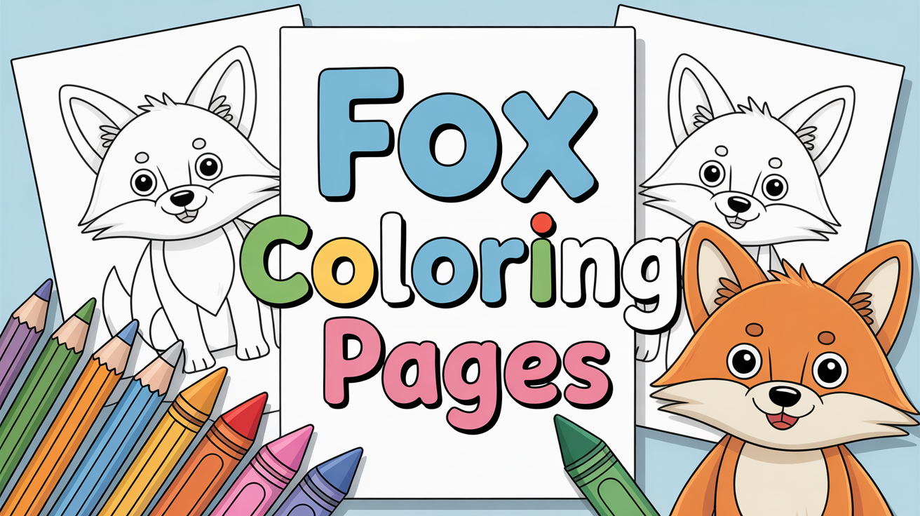 fox coloring pages