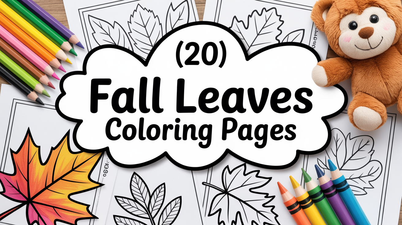fall leaves coloring pages