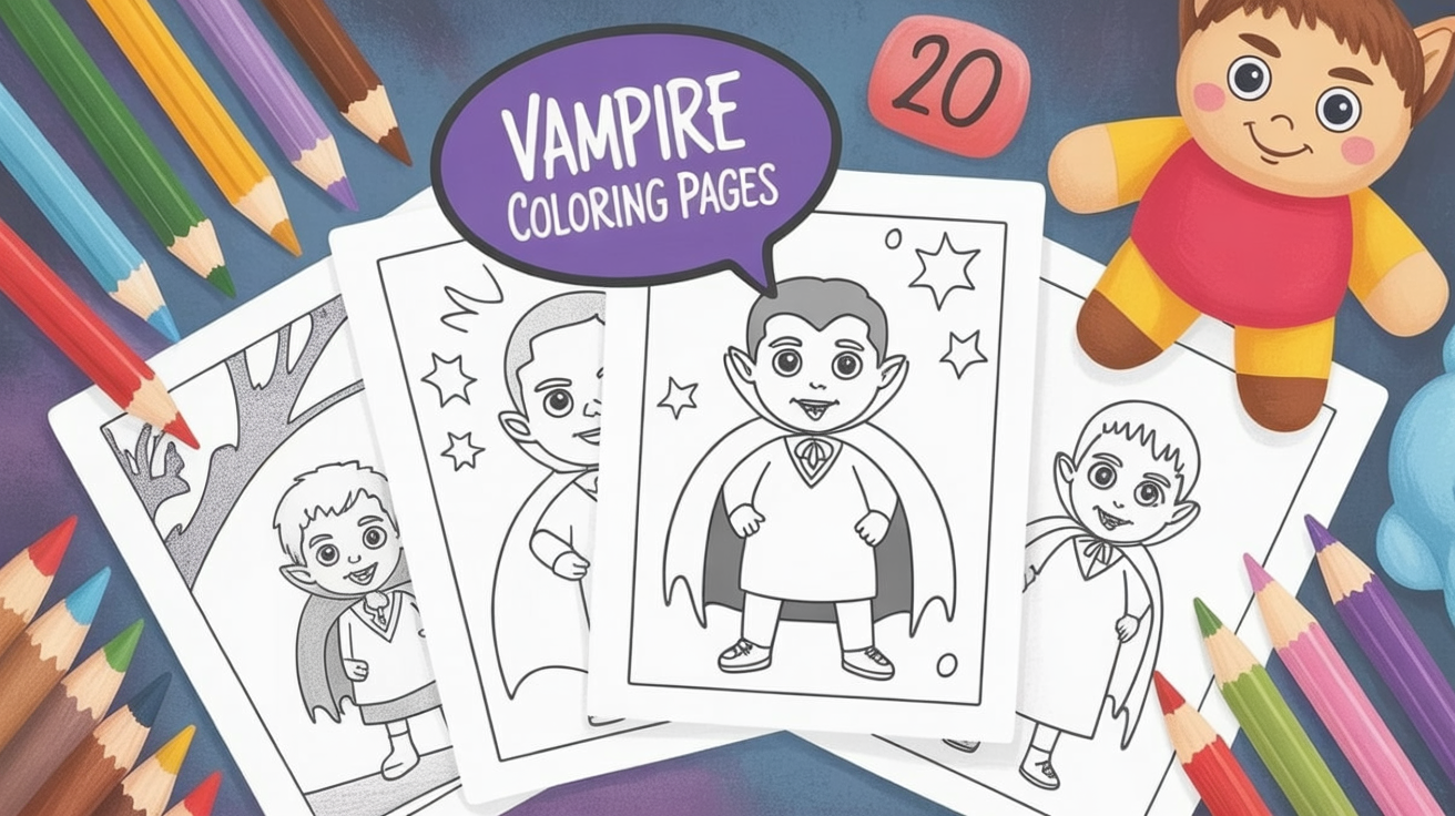 Vampire coloring pages