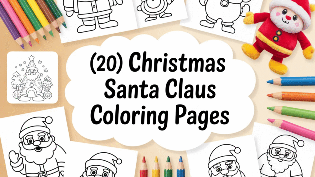 20 Christmas Santa Claus Coloring Pages – Free Printables for Holiday ...