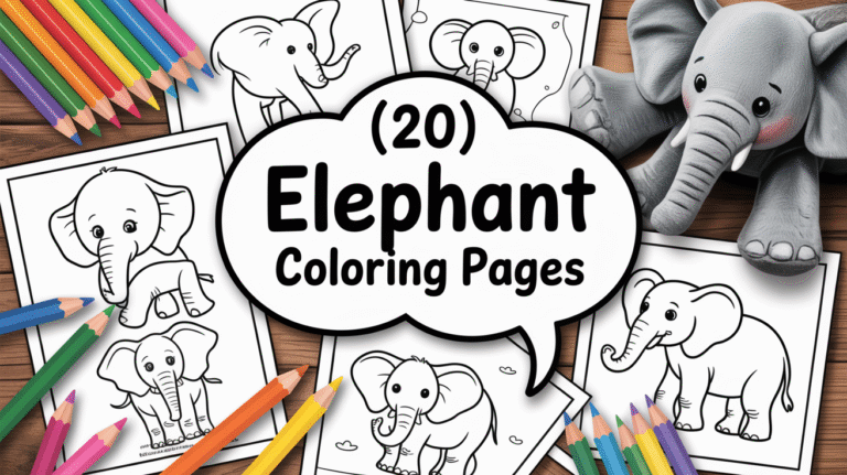 elephant coloring pages