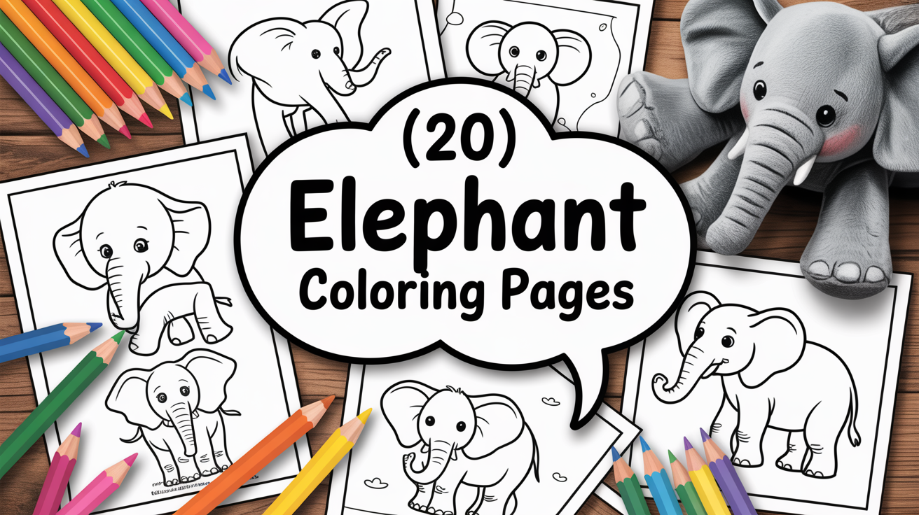 elephant coloring pages