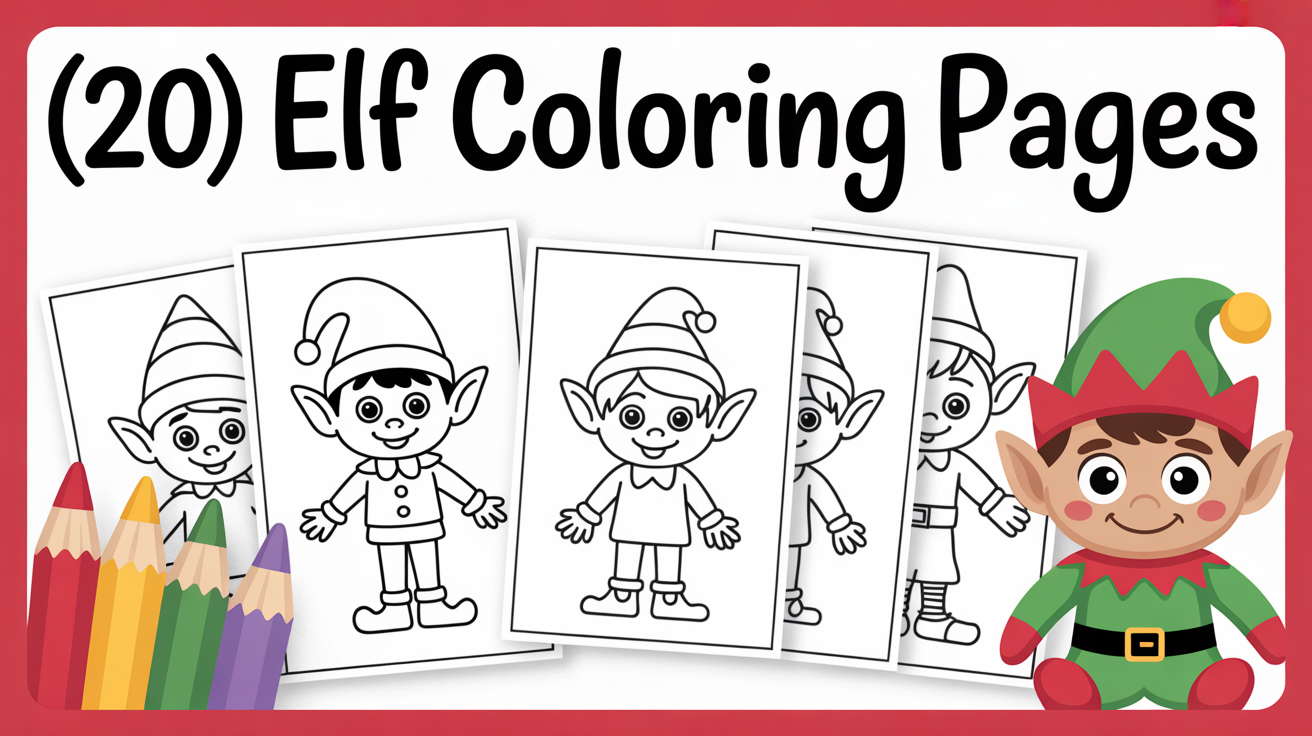 elf coloring pages