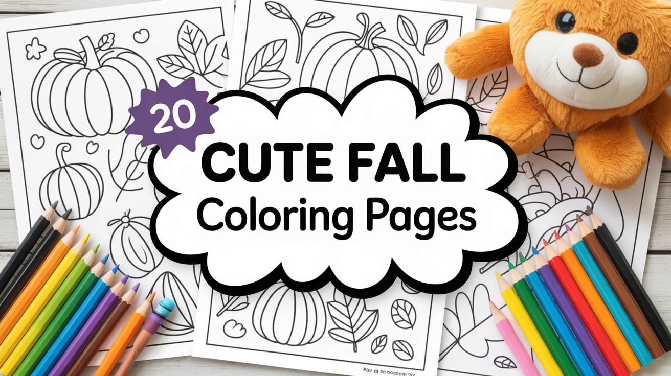 cute fall coloring pages