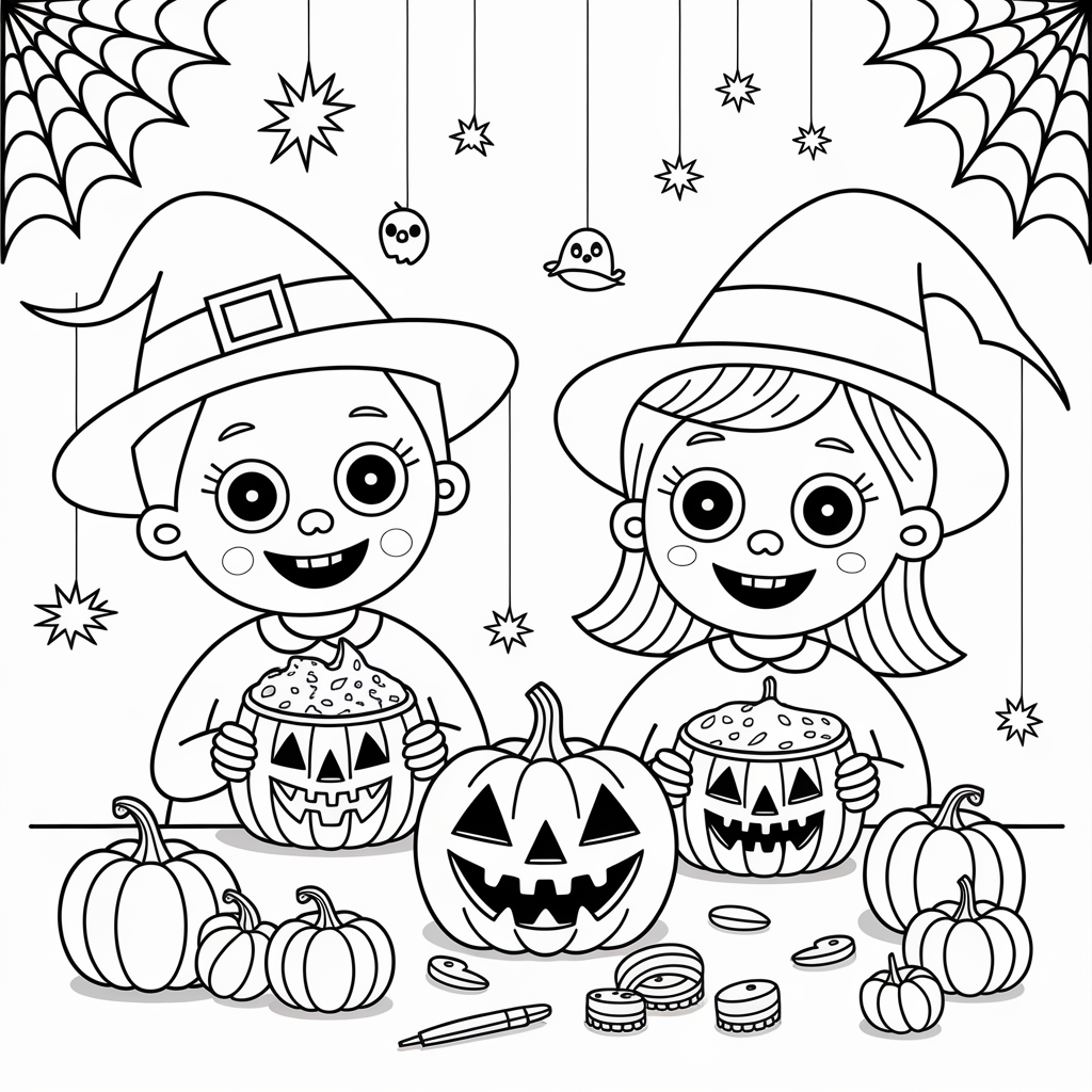Addams Family Kids Halloween Coloring Pages to Print