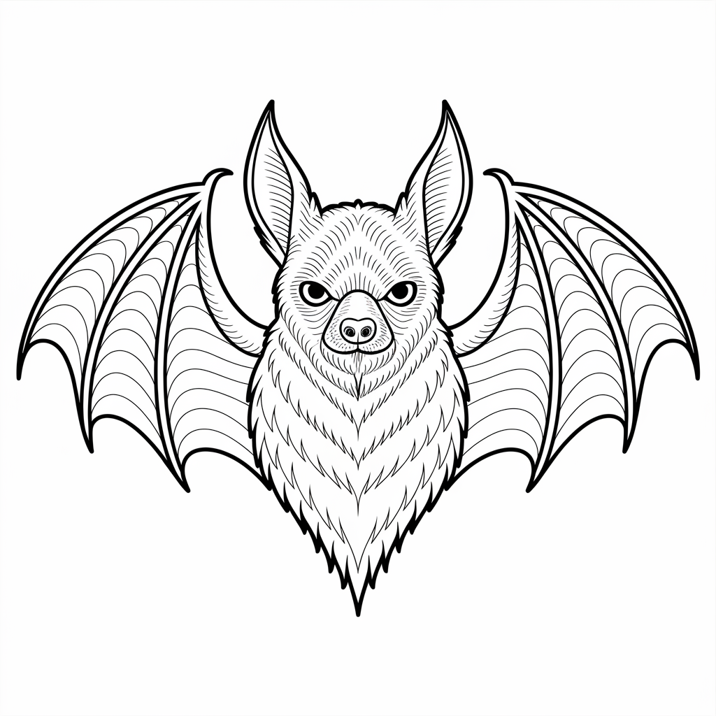 Vampire Bat Coloring Pages