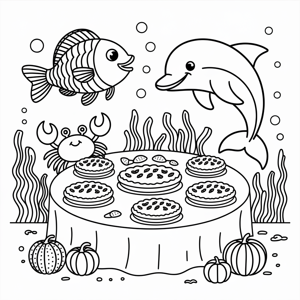 Underwater Thanksgiving Feast 