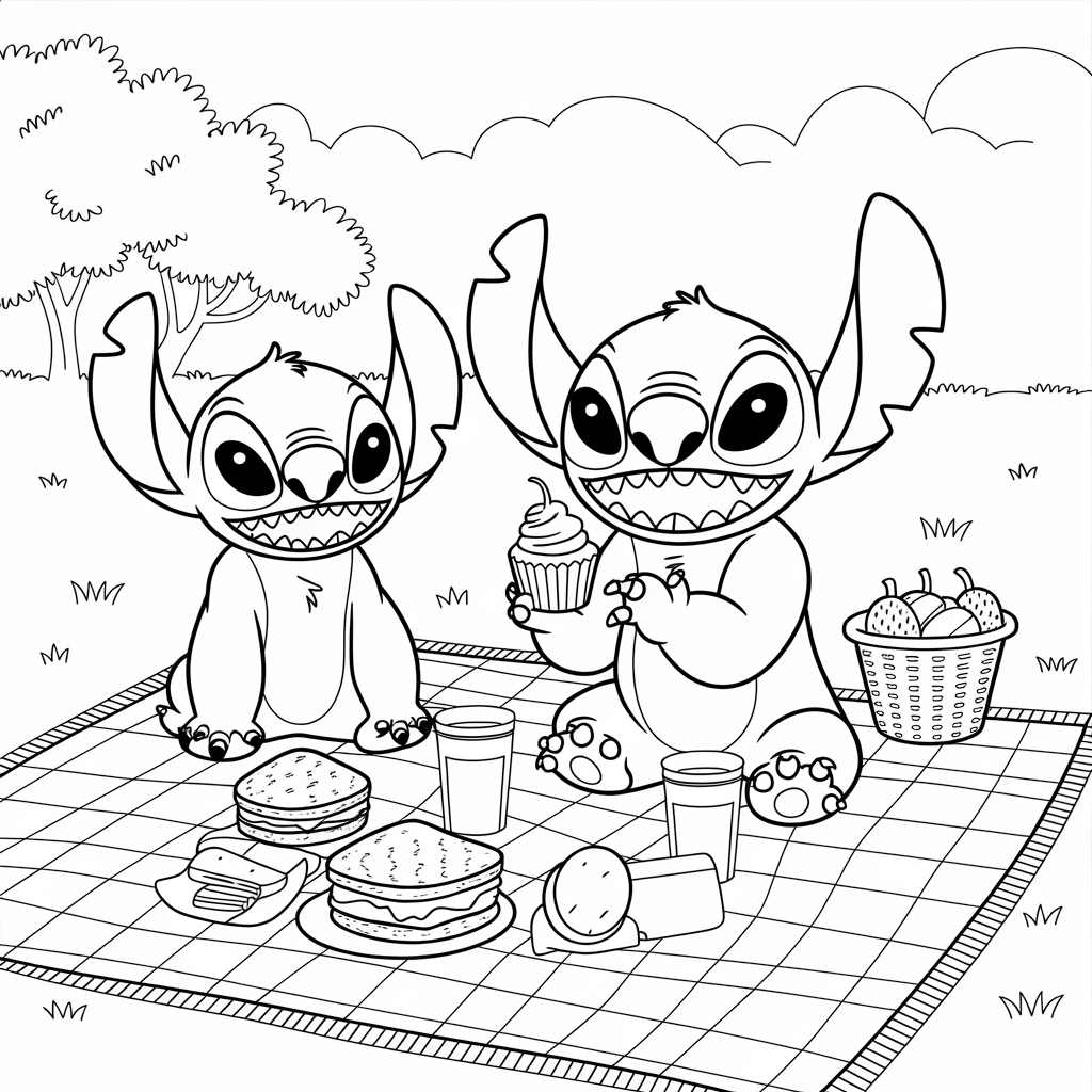  Lilo and Stitch Picnic Time