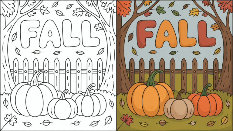 fall coloring pages for adults