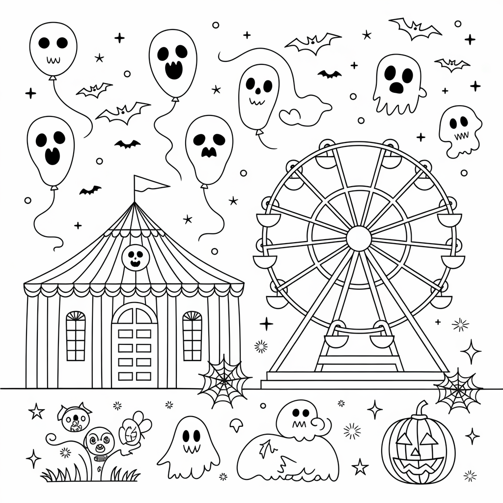 Haunted Carnival Scene 