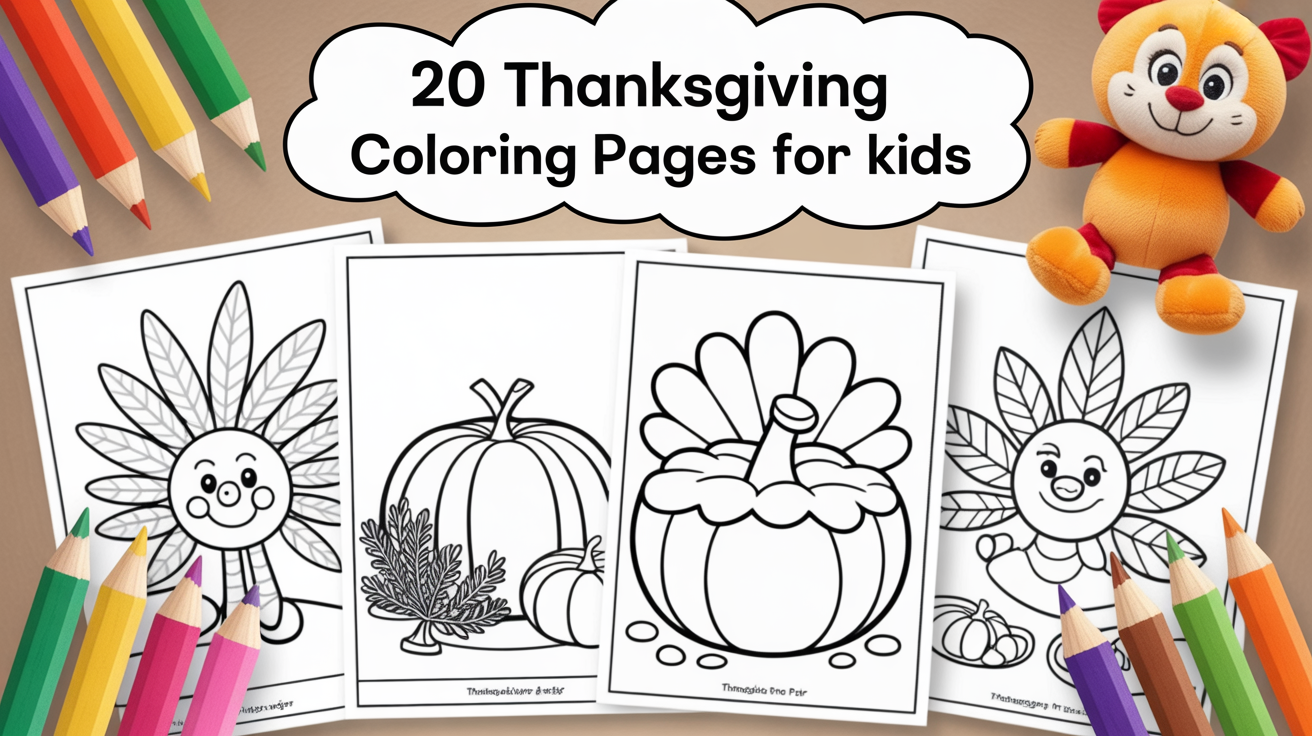 thanksgiving coloring pages for kids