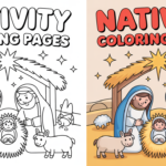 nativity coloring pages