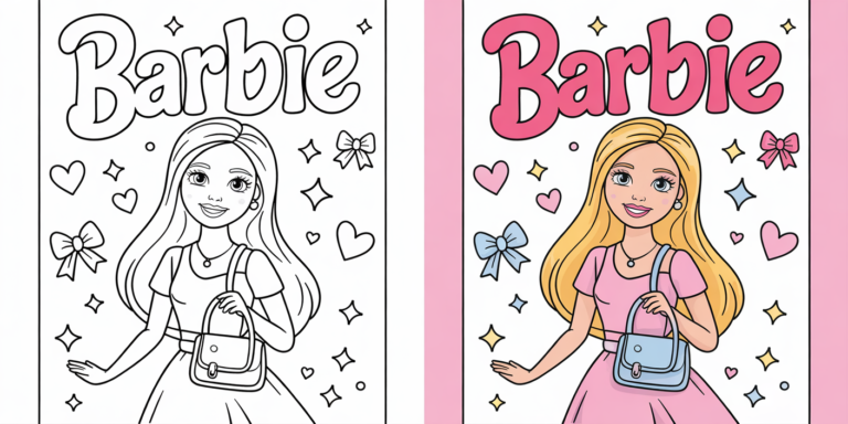 barbie coloring pages