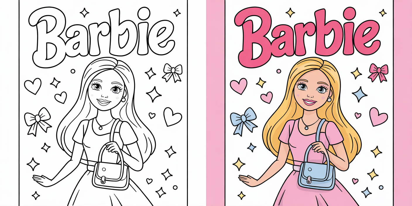 barbie coloring pages