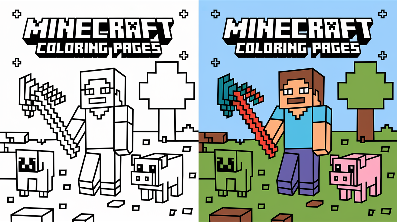 minecraft coloring pages