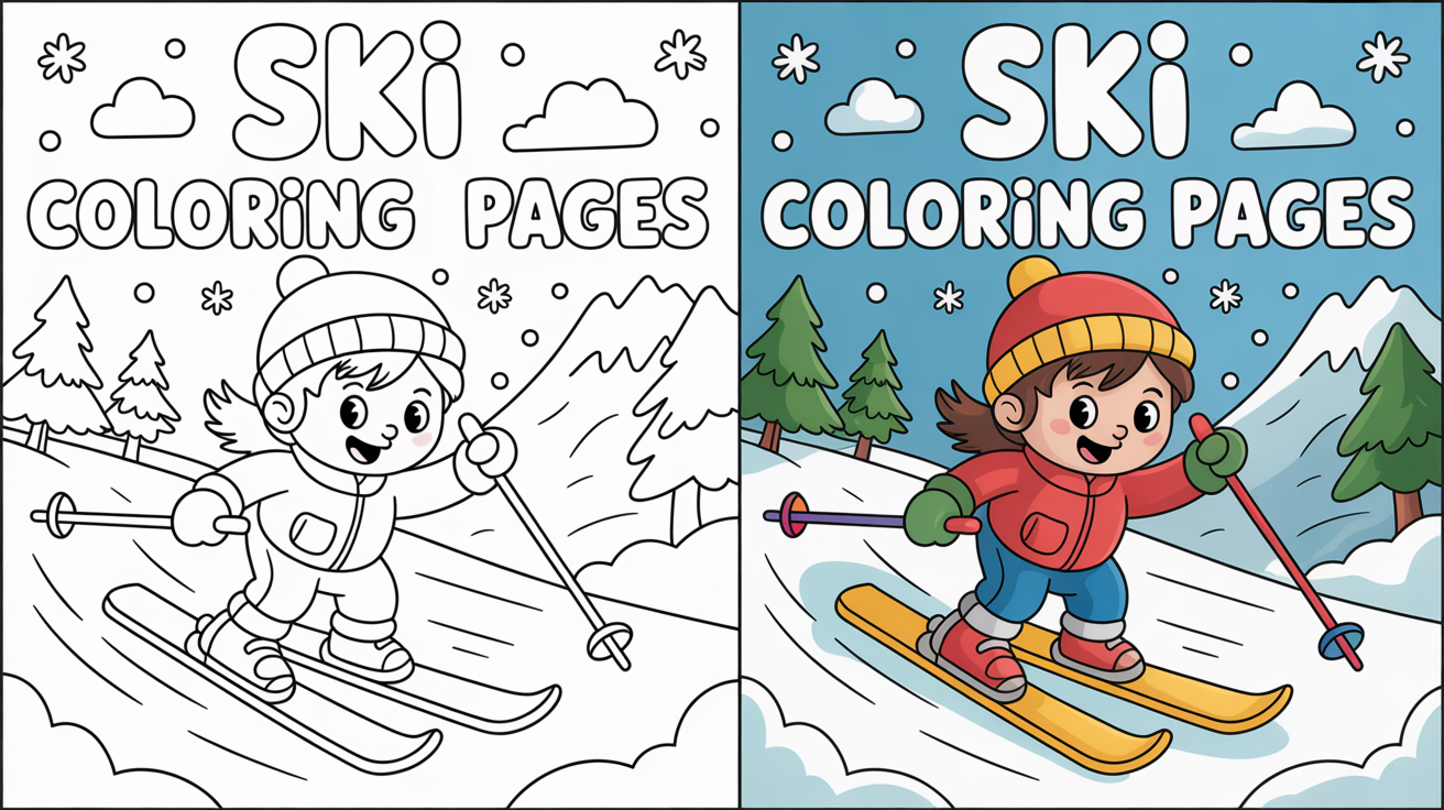 ski coloring pages