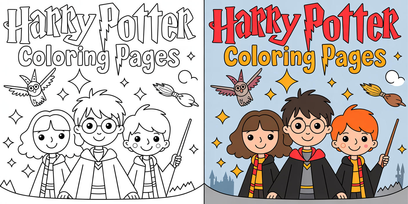 harry potter coloring pages