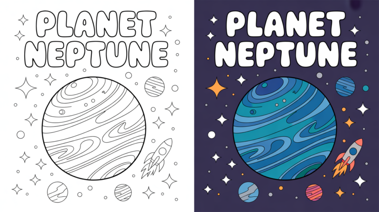 planet neptune coloring pages