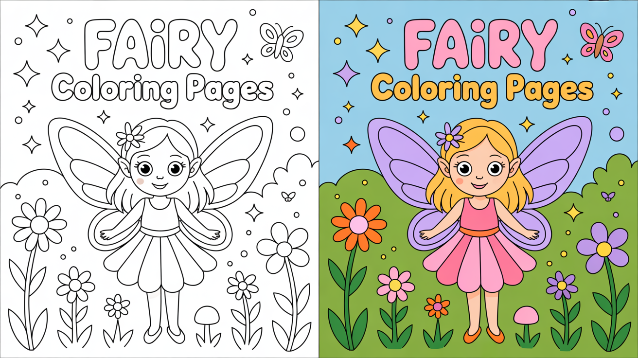 fairy coloring pages