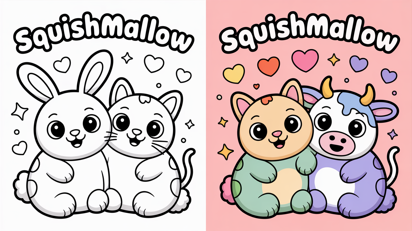 squishmallow coloring pages